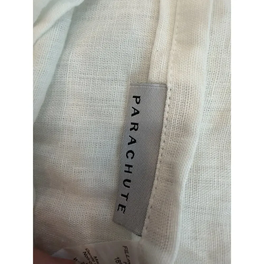 Parachute 100% Linen Euro Sham 26 X26 White NEW $79
